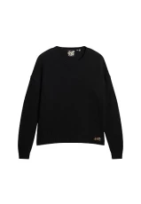Women's Essential Crew Neck Jumper T-Shirt, Eclipse Navy Blue, UK 10
