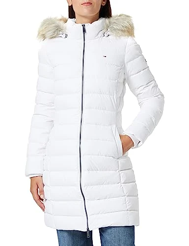 Women's Essential Down-Filled Coat Winter, White (White), XXS