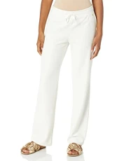 Womens Essential G-Charm Logo PantCasual Pants, Cream White, XL