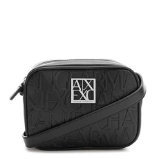 Women's Essential, Liz, Ovrall Lettering, Metal Square Logo Camera Case, Black, One Size Women's Essential, Liz, Ovrall Lettering, Metal Square Logo Camera Case, Black, One Size