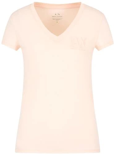 Women's Essential V-Neck Cotton Jersey Logo T-Shirt, Sunrise, XL