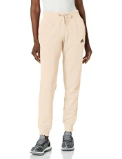 Women's Essentials French Terry Logo Pants, Ecru Tint/White, 2x