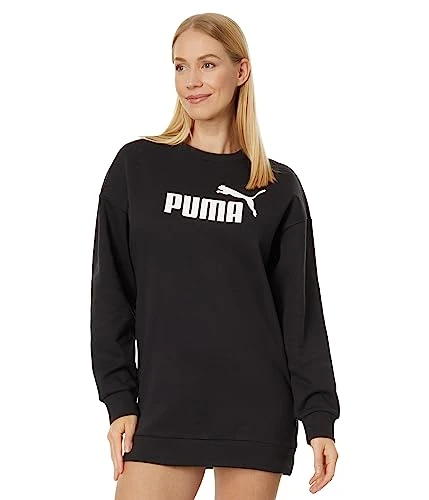 Women's Essentials Logo Crew Fleece Dress,  Black, XS