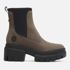 Womens Everleigh Nubuck Chelsea Boots - Brown