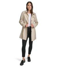 Women's Everyday Transitional Belted Trench Quilted Jacket, Chino, M Women's Everyday Transitional Belted Trench Quilted Jacket, Chino, M