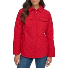 Women's Everyday Transitional Shacket, crimson, G Women's Everyday Transitional Shacket, crimson, G