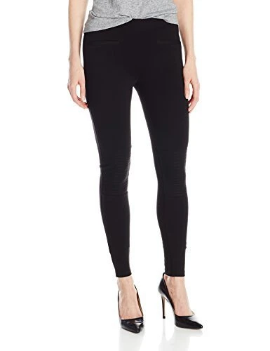 Women's Falk Moto Ponte Leggings, Black, Small