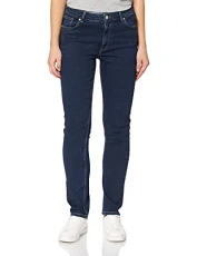 Women's FARLA Super Stretch Jeans Slacks, Dark Blue Broken in, 30W / 32L