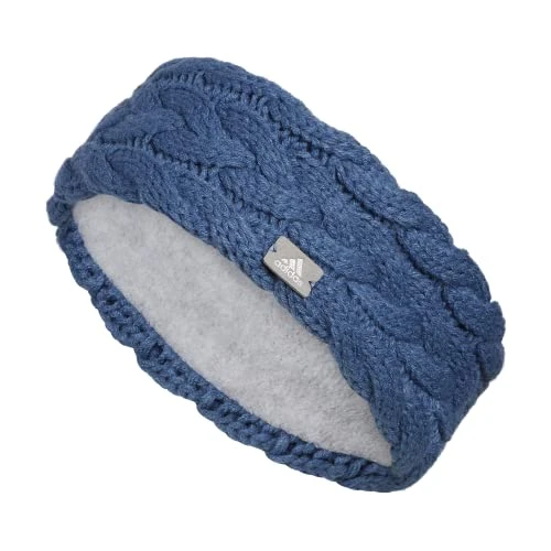Women's Fashion Knit Headband, Wonder Steel Blue/Grey/Silver Metallic, One Size