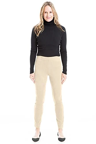 Women's Faux Suede Legging, Beige, XL
