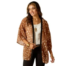 Women's Fawn Kimono Wrap, M-L Women's Fawn Kimono Wrap, M-L