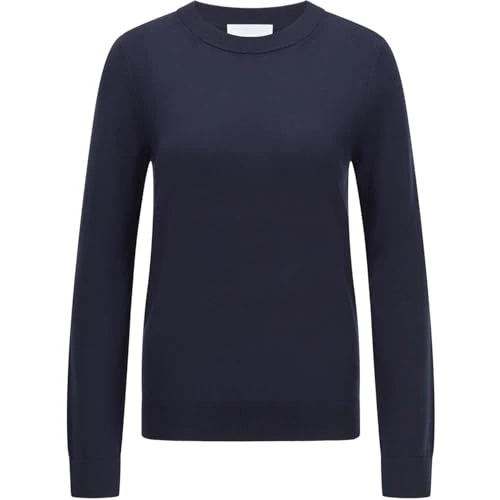 Womens Fegana Crew Sweater Open Blue M