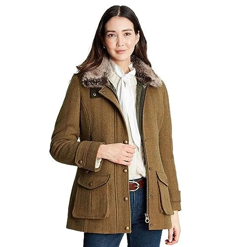 Womens Fieldcoat Luxe Padded Tweed County Jacket