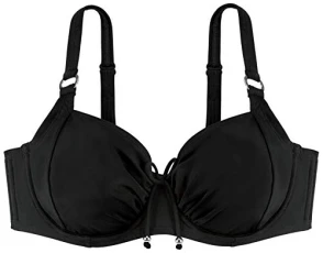 Women's Fiji Haut Avec Armatures Bikini, Black (Black V00), 34D (Manufacturer Size: 90D) Women's Fiji Haut Avec Armatures Bikini, Black (Black V00), 34D (Manufacturer Size: 90D)