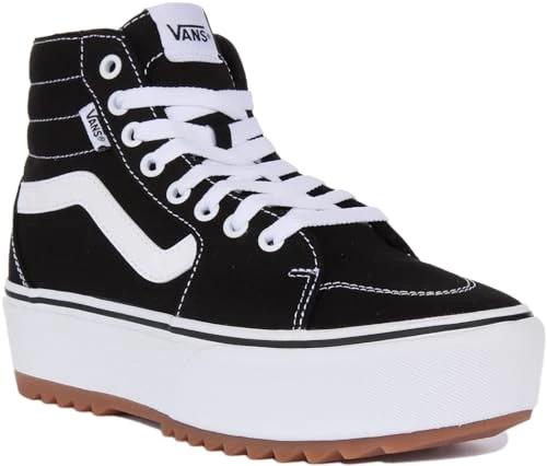 Women's Filmore Hi Tapered Platform ST Sneaker, Canvas Black, 4 UK