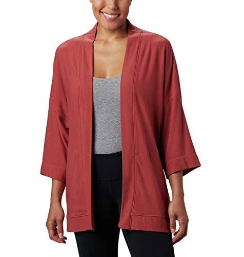 Women's Firewood Crossing Cardigan, Dusty Crimson, Medium