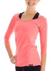 Women's Fitness Yoga Pilates 3/4 Sleeve Shirt WS4