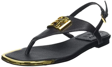 Women's Flat Sandals, Black, 5 UK