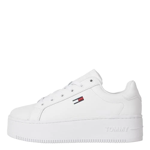 Women's Flatform Essential EN0EN02043 Cupsole Sneaker, White (White), 6.5 UK