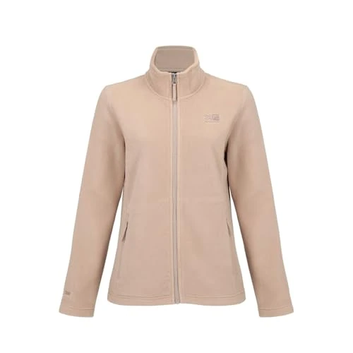 Womens Fleece Jacket Tan L
