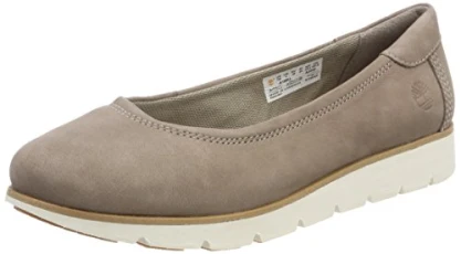 Women's Florence Air Ballet Flats, Medium Grey Nubuck, 4 UK