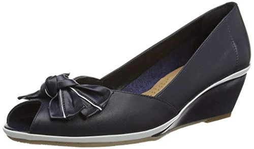 Women's Florida II Open-Toe Heels, Multicolour (Midnight/White), 8 UK