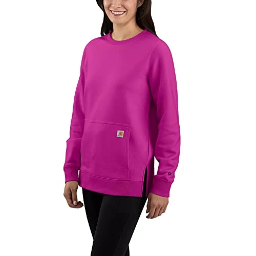 Women's Force Relaxed Fit Lightweight Sweatshirt, Magenta Agate, Medium