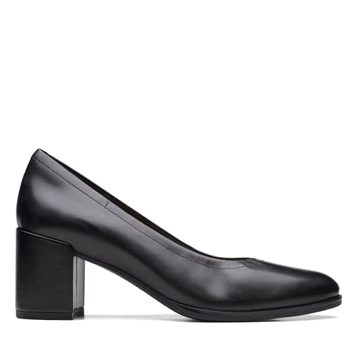 Women's Freva55 Court Pump, Black Leather, 4.5 UK