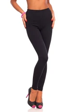 Women's Full Length Cotton Leggings I Full Lenght Cotton Rich Leggings for Women UK I Solid Casual Sport Ladies Leggings Soft Pants I Plus Sizes 8-28 UK Black