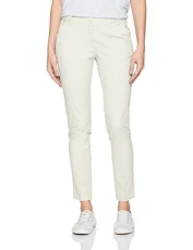 Women's Full Length Straight Leg Classic Stretch Twill Trouser Business Casual Pants, Marshmallow, 6 Women's Full Length Straight Leg Classic Stretch Twill Trouser Business Casual Pants, Marshmallow, 6