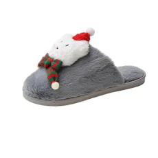 Women's Fuzzy Full Slippers Luxury Wool Suede Slipper Home House Slippers Anti-Slip Slip on Shoe Lightweight Fashion Fall Mule Christmas Gifts Shoes