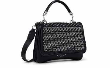 Women's Fw3552 Handbag, 098 Black, L 23,5 X H 19 X D 8 CM