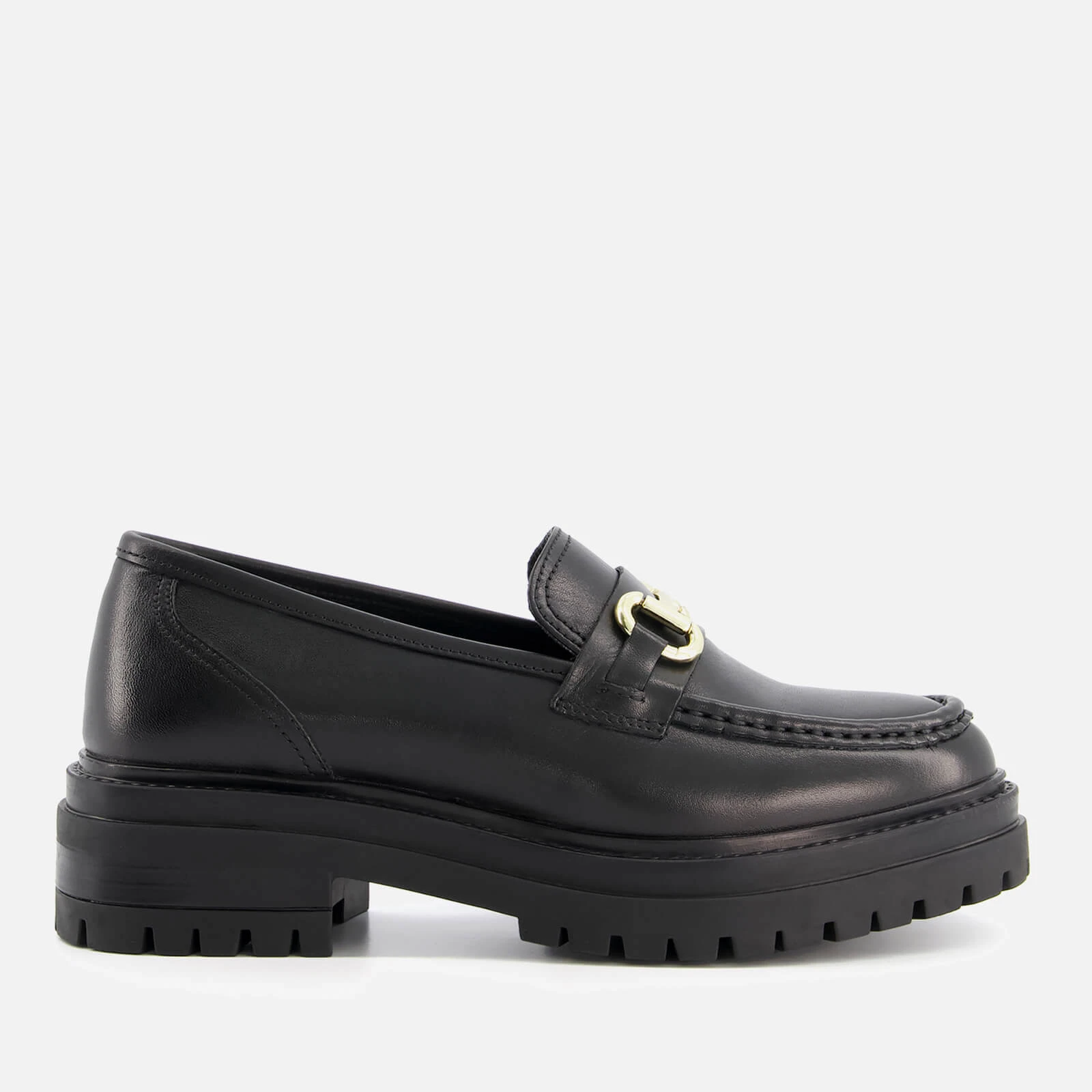 Womens Gallagher Leather Loafers - Black