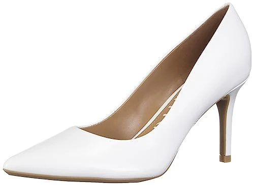 Women's Gayle Pump, White Leather, 11