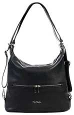 Women's Genuine Leather Bag, Made in Italy, Shopper, Large, Small, Shoulder, Multifunctional, Elegant, Women's Bag, Shopper, Shoulder, Multifunction, Women's Bags, black