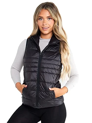 Womens Gilet Bodywarmer Jacket Quilted Waistcoat