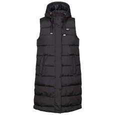 WoMens Gilet With Grown On Hood Long Length Padded Leona