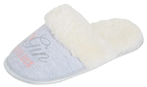 Womens Gin O'clock Slippers 6 UK