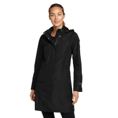 Women's Girl on The Go Trench Coat, Black, XS