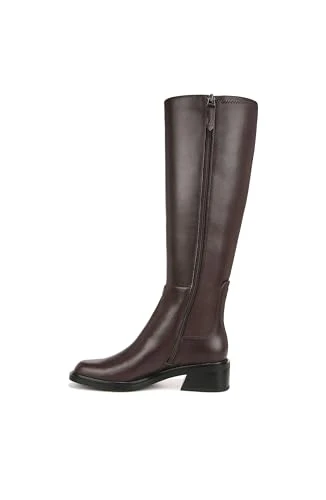 Women's Giselle Wide Calf Flat Tall Boot Knee High, Castagno Brown Leather Wide Calf, 4.5 UK