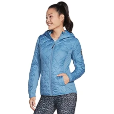Women's Go Walk Wear Everyday Puffer Jacket, X-Small, Blue/Grey Women's Go Walk Wear Everyday Puffer Jacket, X-Small, Blue/Grey