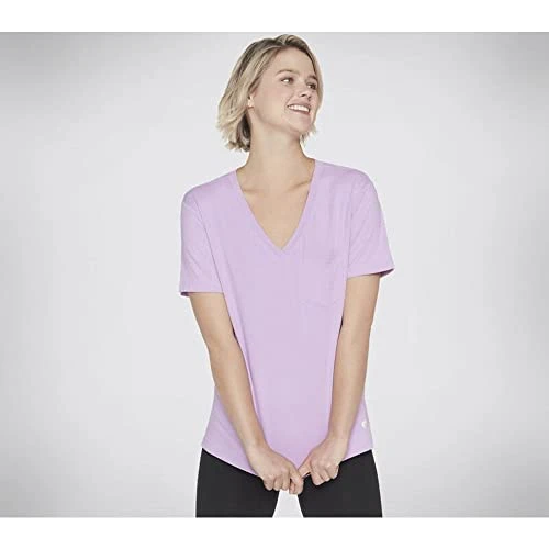 Women's Godri Serene V-neck Tee T Shirt, Sweet Lavendar, S UK