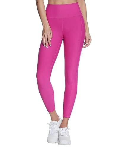 Women's GOFLEX Rib FL HW Legging, Pink, XS