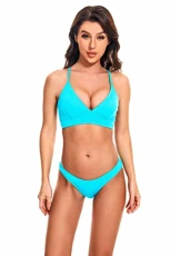 Women's Golden Wave Hipster Bikini Bottom-Cheeky Coverage, Swimwear Separates, Ice Green, X-Small Women's Golden Wave Hipster Bikini Bottom-Cheeky Coverage, Swimwear Separates, Ice Green, X-Small