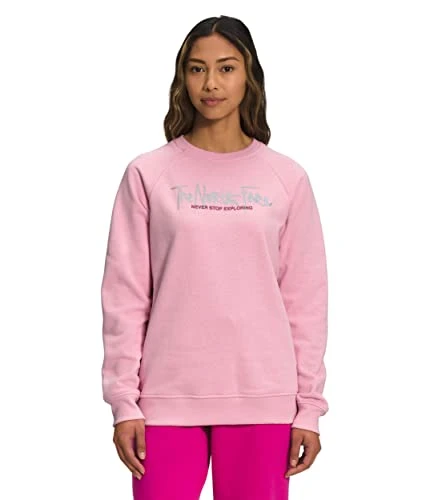 Women's Graphic Injection Crewneck Sweatshirt, Camo Pink/Mtlcslvr, XL