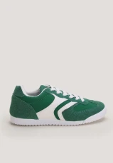 Womens Green Retro Runner Trainers