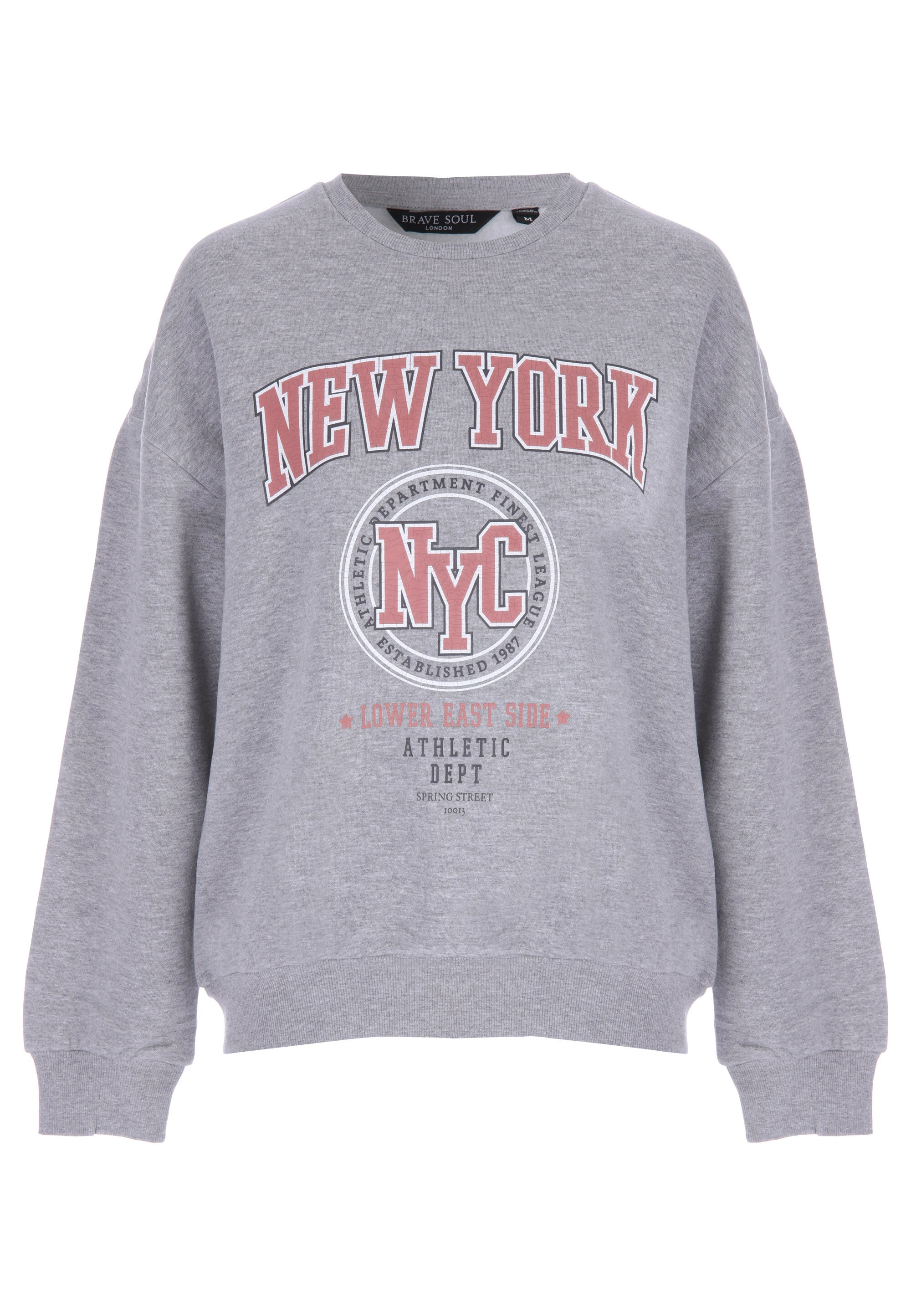 Womens Grey New York Graphic Sweatshirt