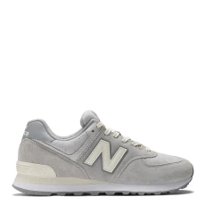 Womens Grey/White 574 Trainers