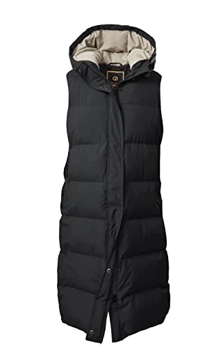 Women's GW 68 WMN QLTD VST Quilted/Functional Vest in Down Look with Hood, Black, 42, black