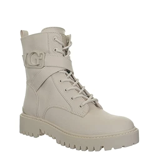 Women's Gworana Combat Boot, Ivory, 6 UK